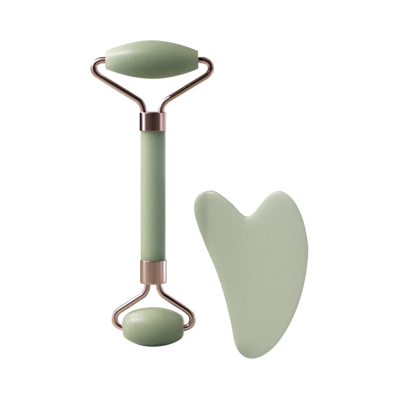 Mini Jade Facial Roller – Natural Stone Massager for Glowing & Healthy Skin