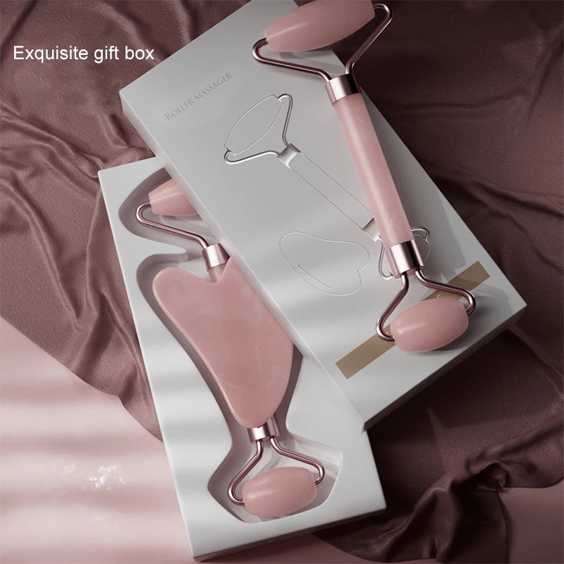 Mini Jade Facial Roller – Natural Stone Massager for Glowing & Healthy Skin
