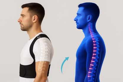 Posture Corrector Belt   Adjustable Lumbar and Shoulder Support