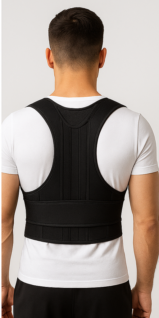 Posture Corrector Belt   Adjustable Lumbar and Shoulder Support