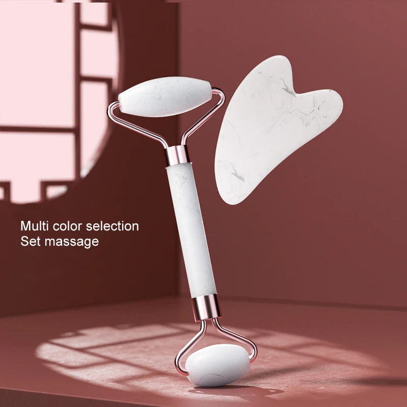Mini Jade Facial Roller – Natural Stone Massager for Glowing & Healthy Skin