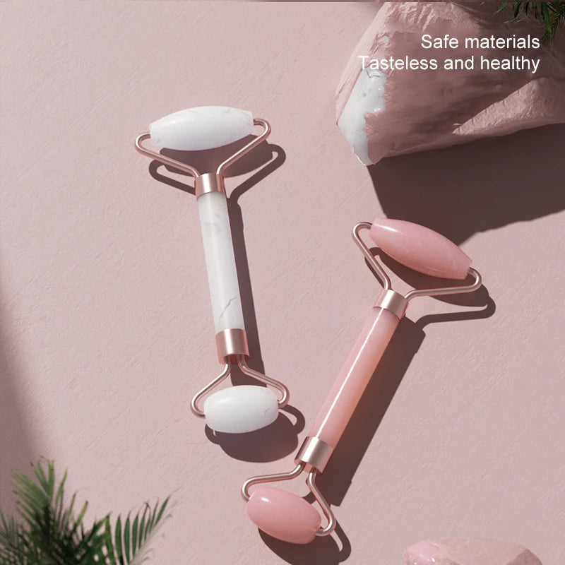 Mini Jade Facial Roller – Natural Stone Massager for Glowing & Healthy Skin