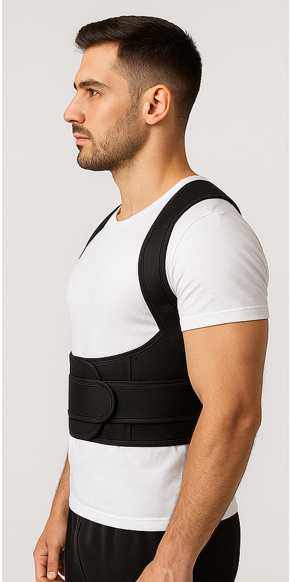 Posture Corrector Belt   Adjustable Lumbar and Shoulder Support